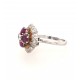 Pre Owned 18ct White Gold Ruby and Diamond Ring ZX741 Pre Owned 18ct White Gold Ruby and Diamond Ring ZX741